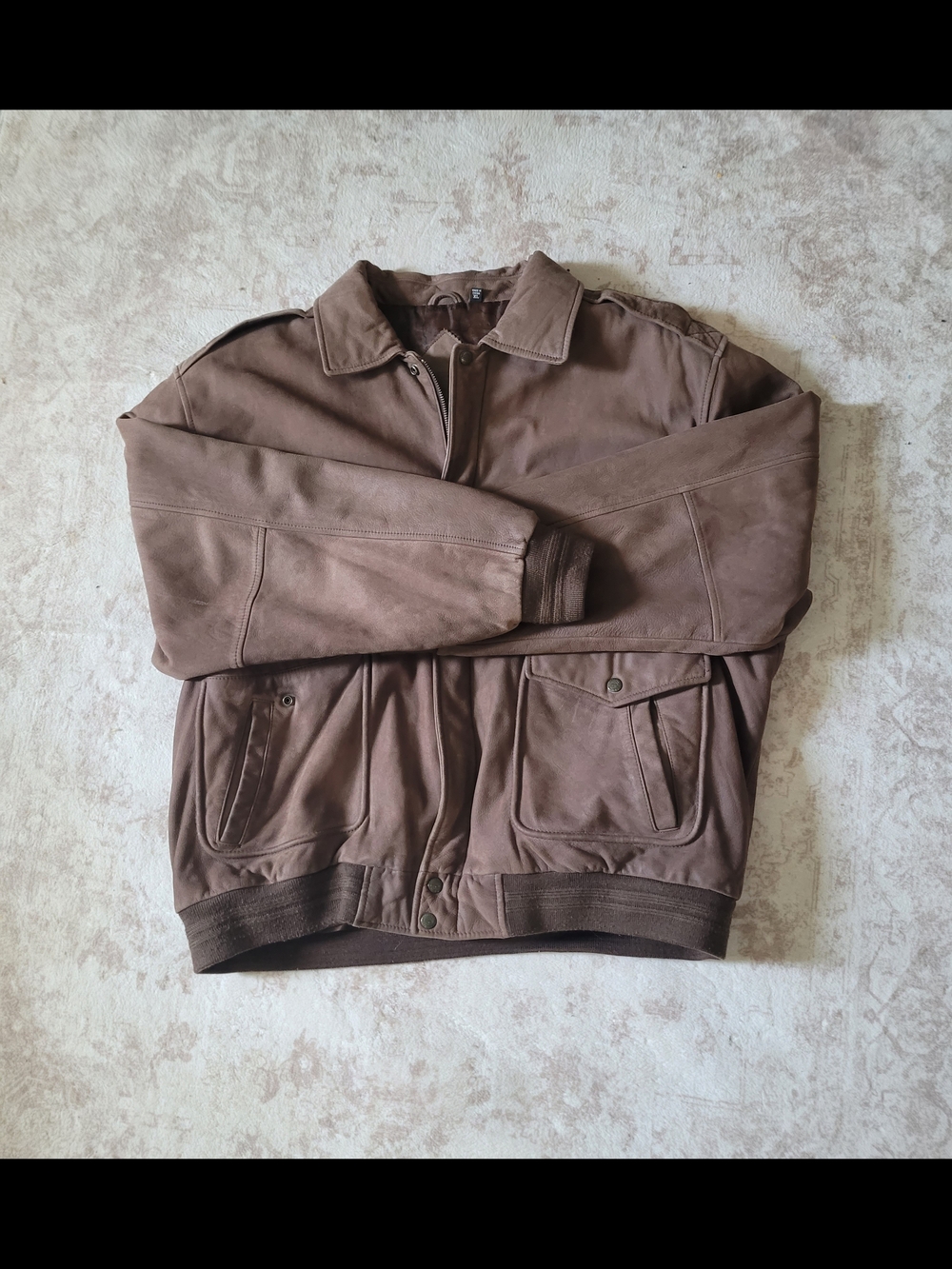 Men's Vintsge Brown Bomber Jacket - Classic Casual Coat
